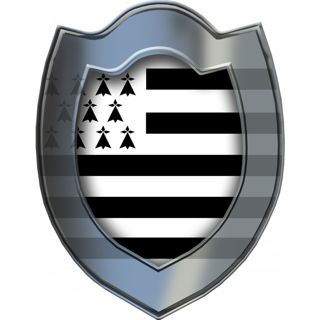 Bouclier Breton (20x15.5cm) - Sticker/autocollant
