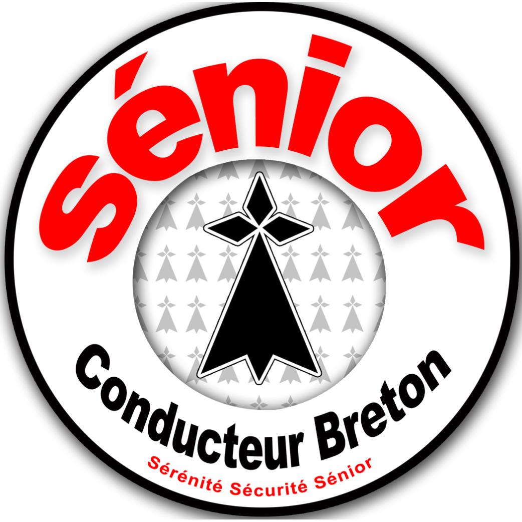 Conducteur Sénior Breton Hermine (15x15cm) - Sticker/autocollant