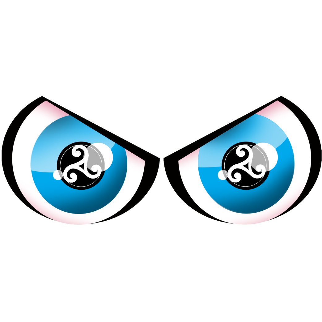 Yeux breton triskel (10x4cm) - Sticker/autocollant