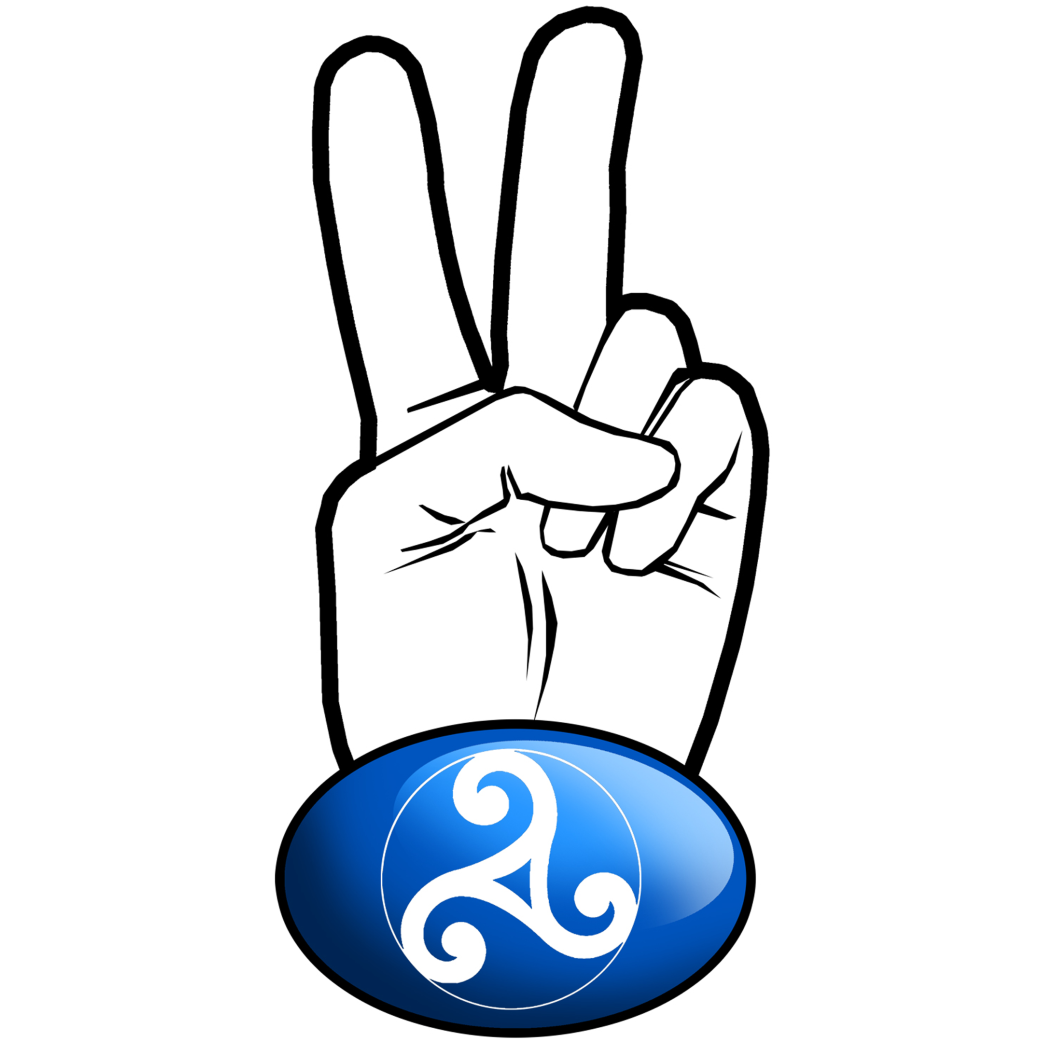 salut de motard celtique (15x7.2cm) - Sticker/autocollant