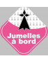 jumelles bretonnes hermine (15x15cm) - Sticker/autocollant