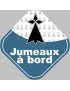 jumeaux bretons hermine (15x15cm) - Sticker/autocollant