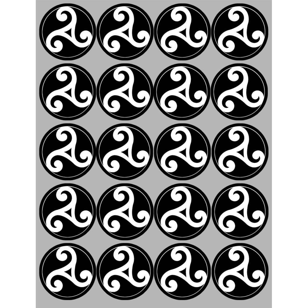 Triskèle (20 fois 5cm) - Sticker/autocollant