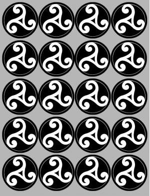 Triskèle (20 fois 5cm) - Sticker/autocollant