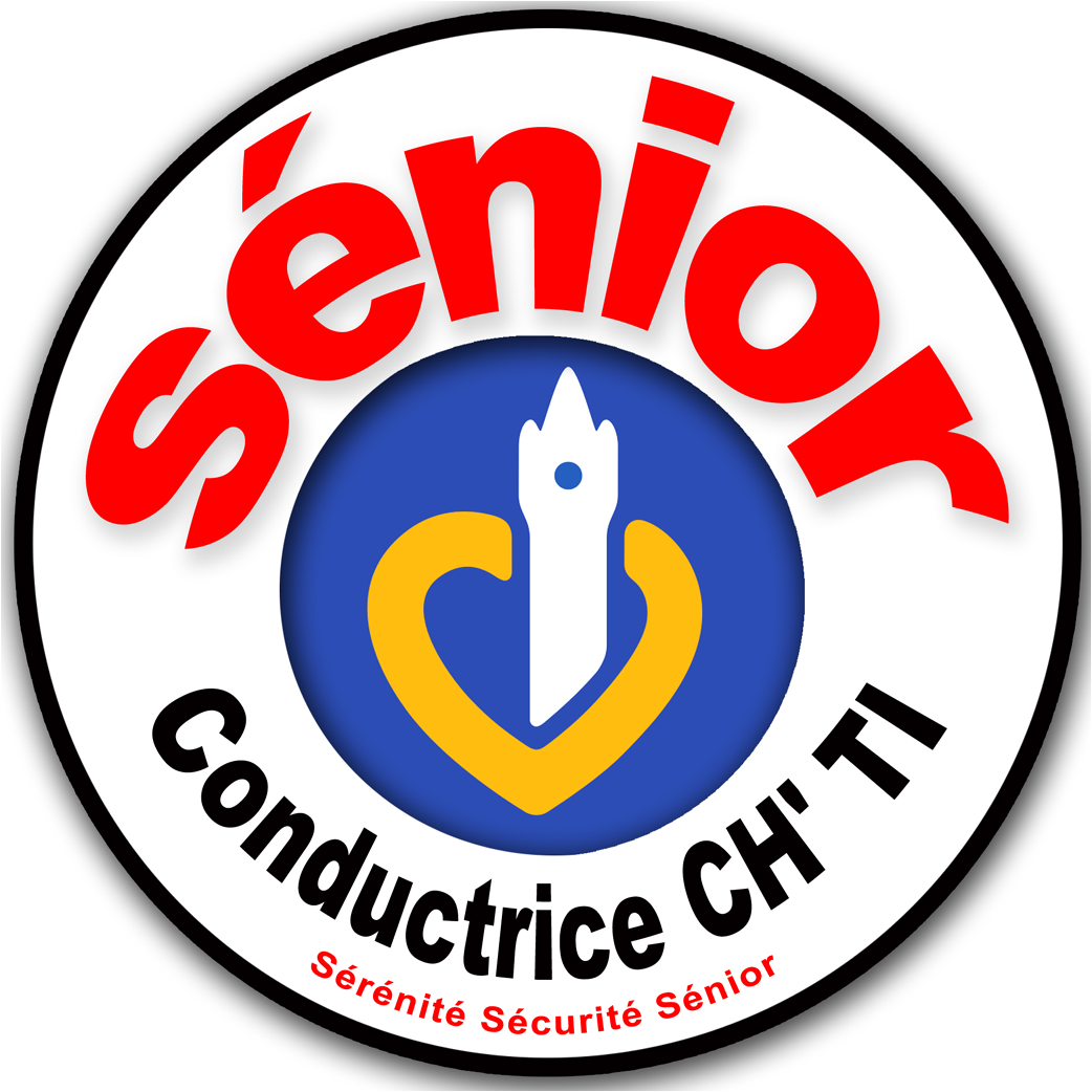 Conductrice Sénior CH'TI (10x10cm) - Sticker/autocollant
