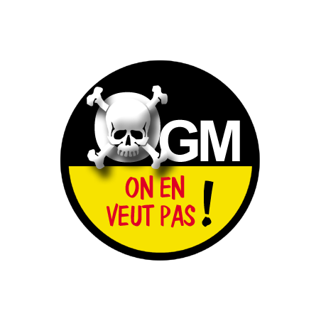 OGM, on n'en veut pas (20cm) - Sticker/autocollant