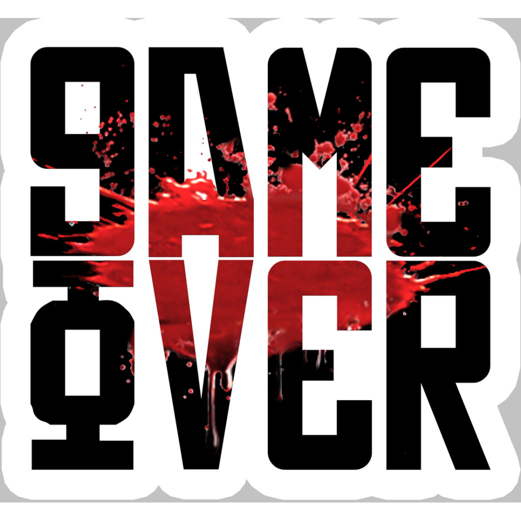 Game Over (5x5cm) - Sticker/autocollant