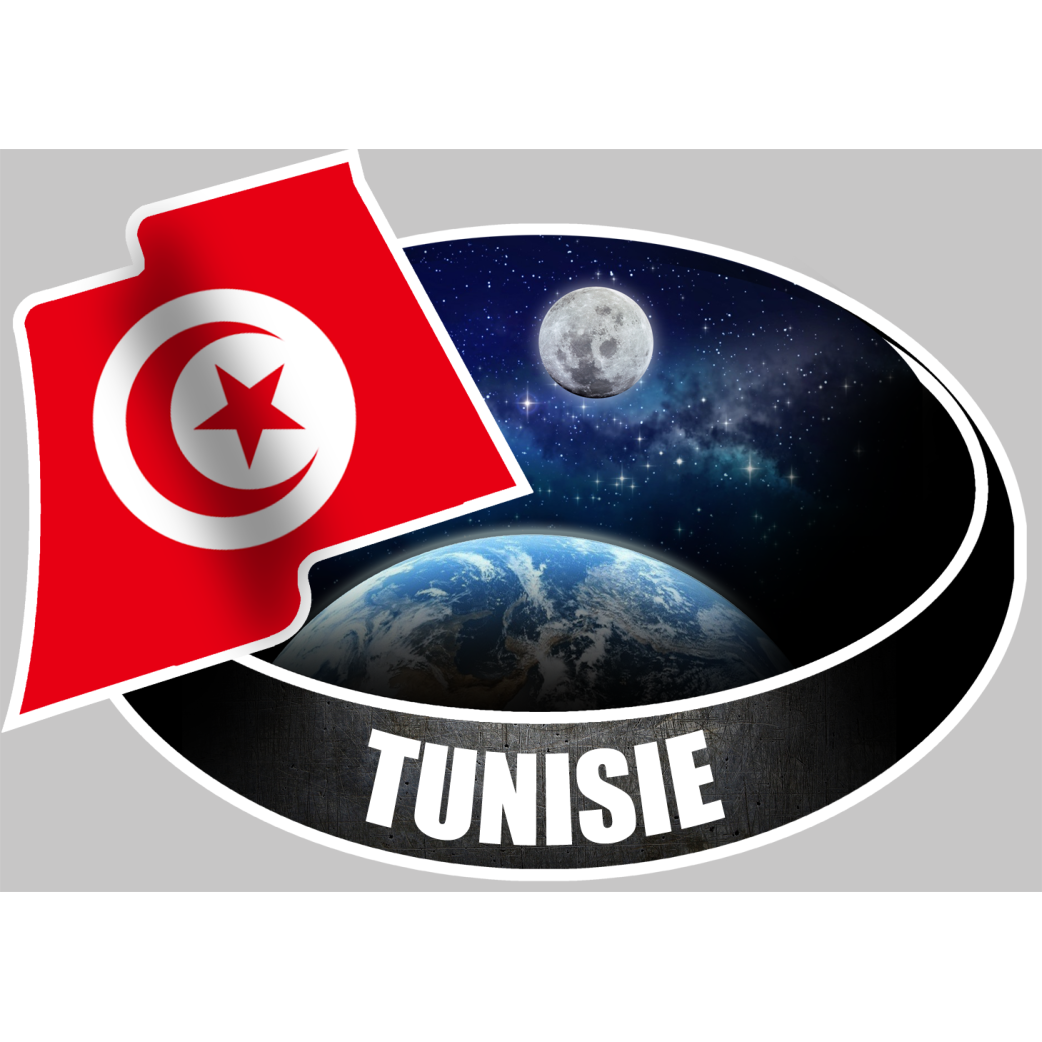 Tunisien (10x14cm) - Sticker/autocollant
