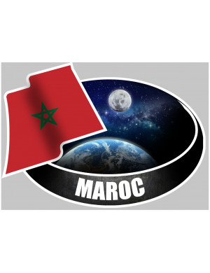 MAROC (10x14cm) - Sticker/autocollant