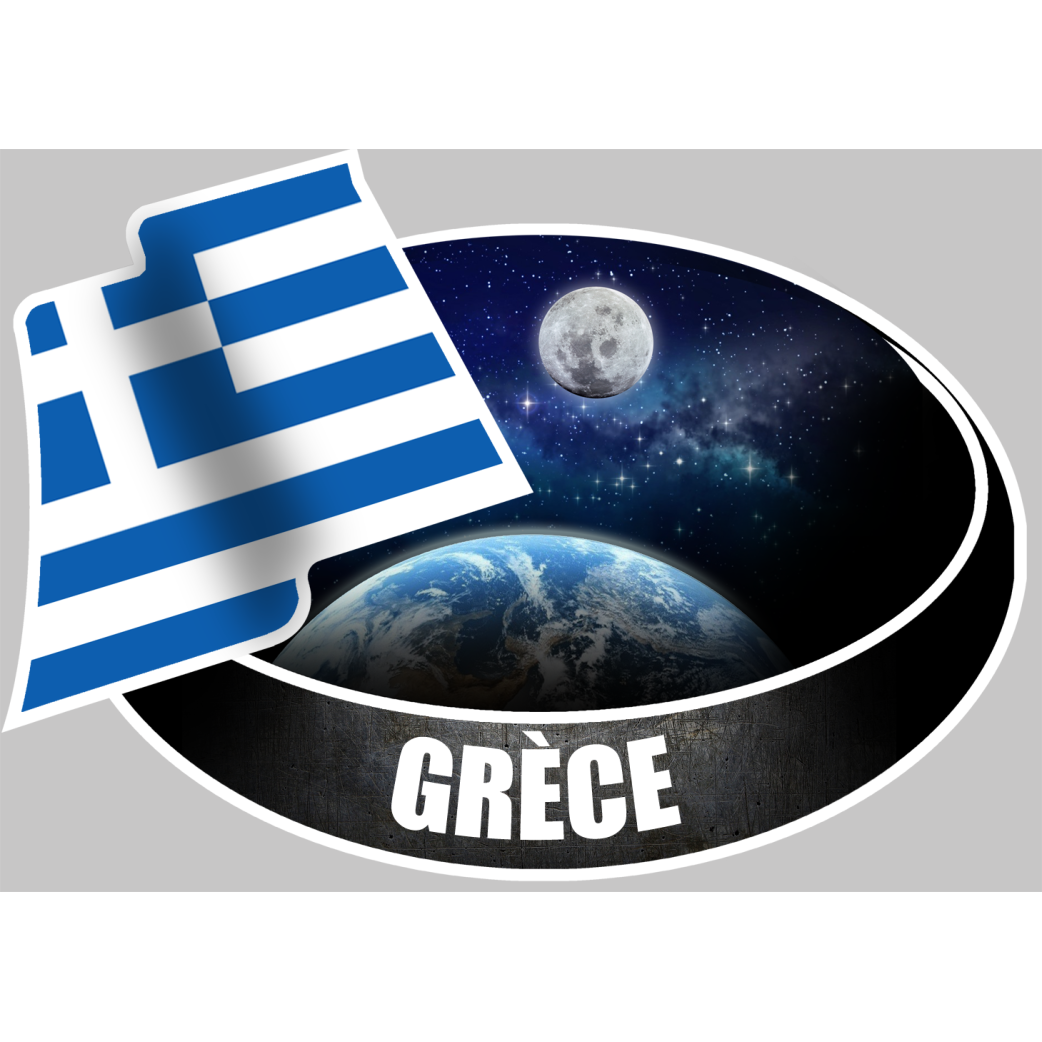 GRÈCE (10x14cm) - Sticker/autocollant