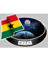 GHANA (10x14cm) - Sticker/autocollant