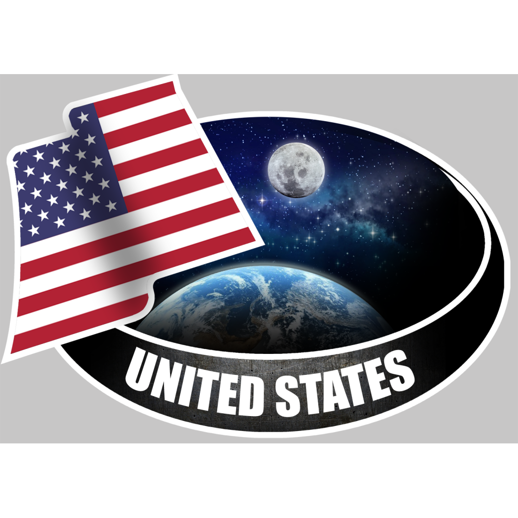 UNITED STATES (10x14cm) - Sticker/autocollant