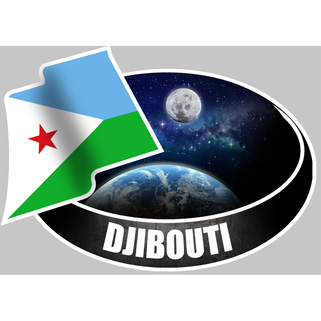DJIBOUTI (10x14cm) - Sticker/autocollant