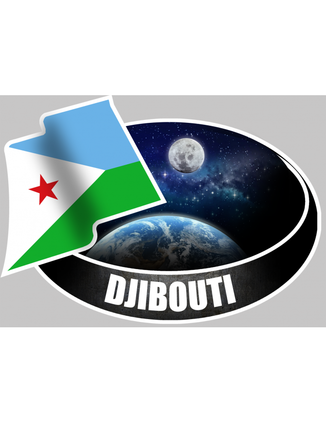 DJIBOUTI (10x14cm) - Sticker/autocollant