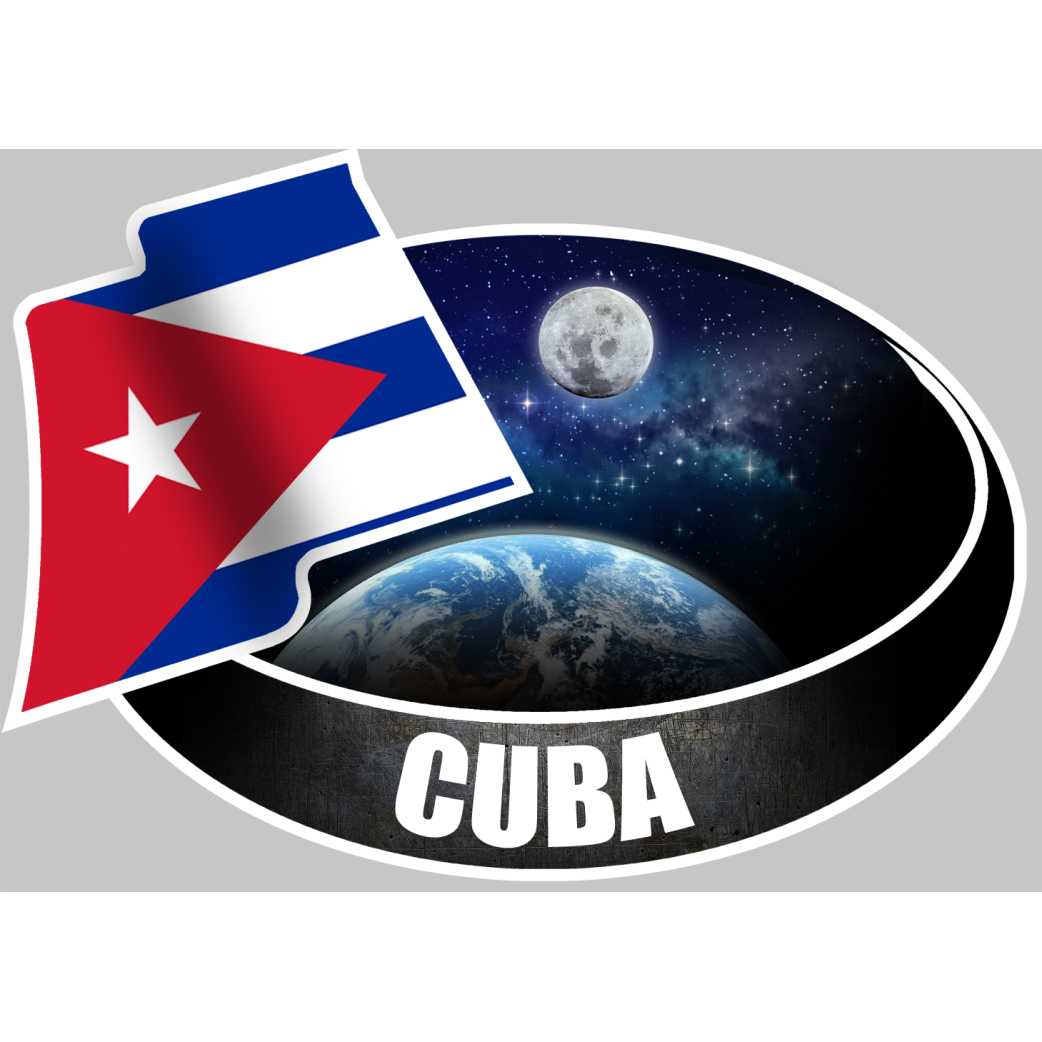CUBA (10x14cm) - Sticker/autocollant