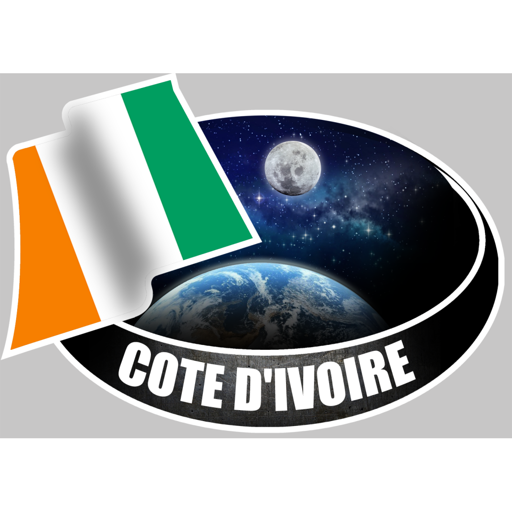 COTE D'IVOIRE (10x14cm) - Sticker/autocollant