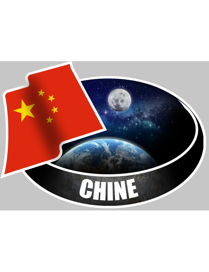 CHINE (10x14cm) - Sticker/autocollant