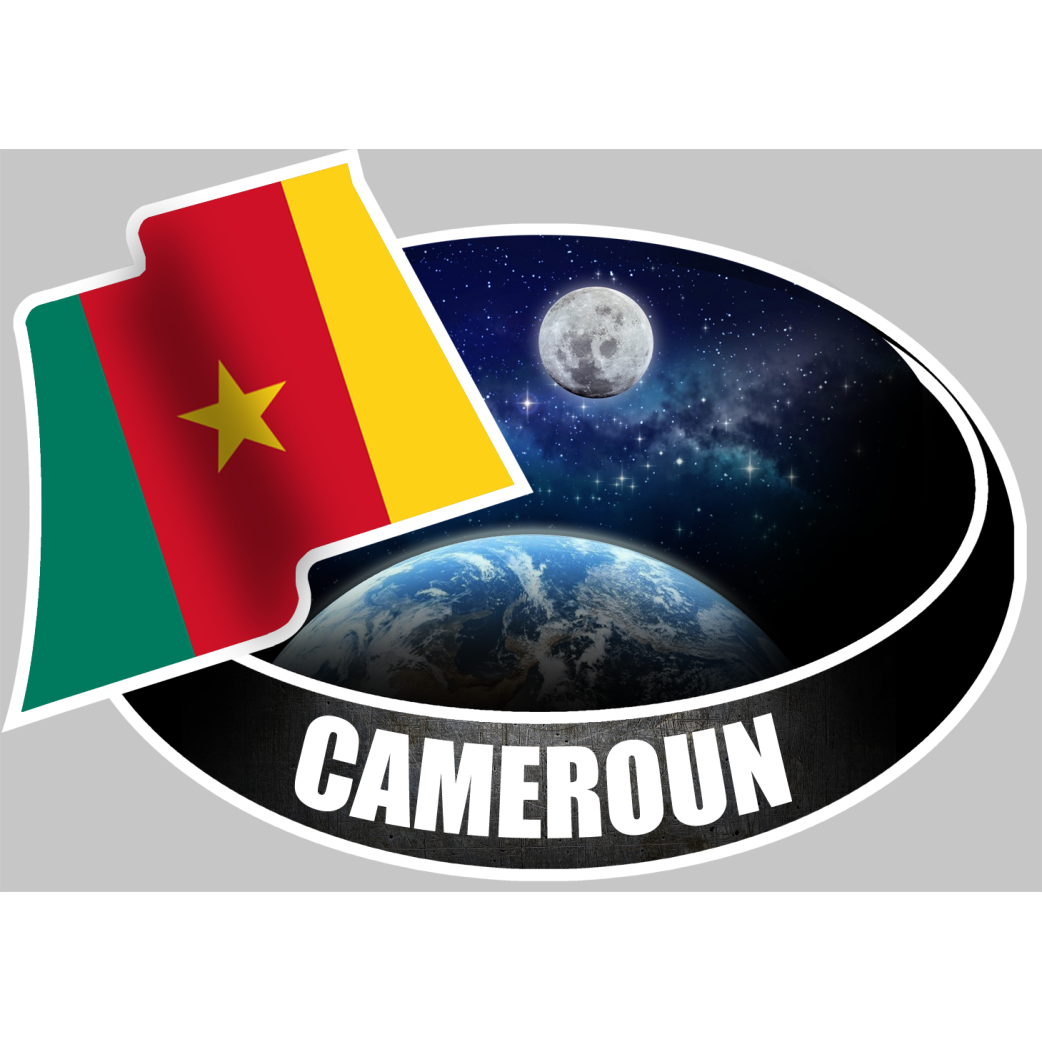 CAMEROUN (10x14cm) - Sticker/autocollant