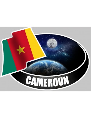 CAMEROUN (10x14cm) - Sticker/autocollant