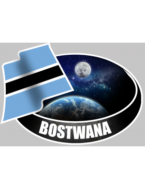 BOSTWANA (10x14cm) - Sticker/autocollant