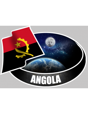 ANGOLA (10x14cm) - Sticker/autocollant