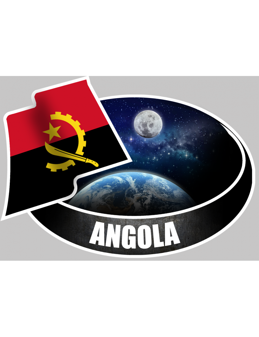 ANGOLA (10x14cm) - Sticker/autocollant