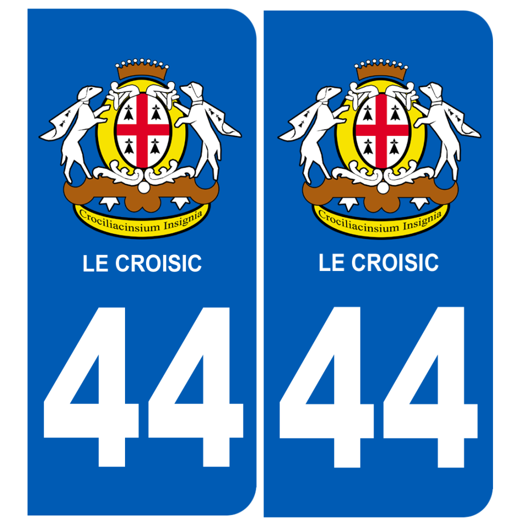 immatriculation 44 Le Croisic - Sticker/autocollant