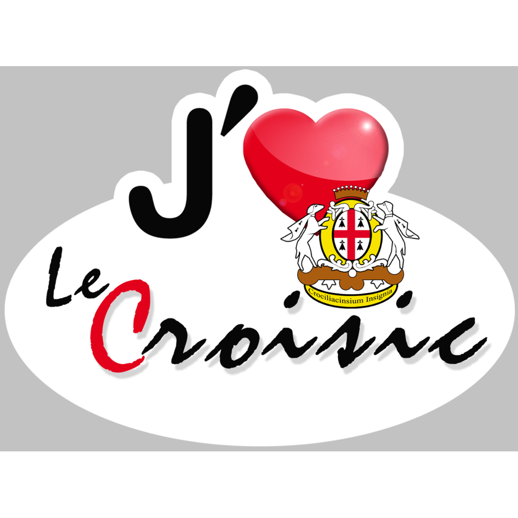 j'aime Le Croisic (15x11cm) - Sticker/autocollant