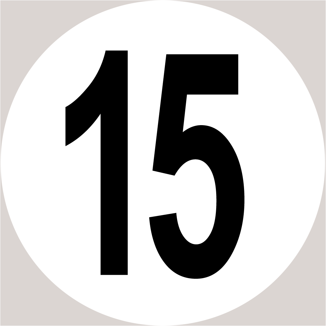 Disque de vitesse 15 - 20cm - Sticker/autocollant