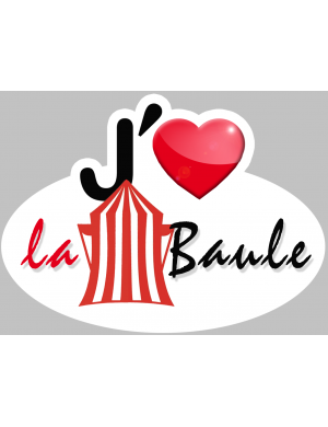 j'aime la Baule (15x11cm) - Sticker/autocollant