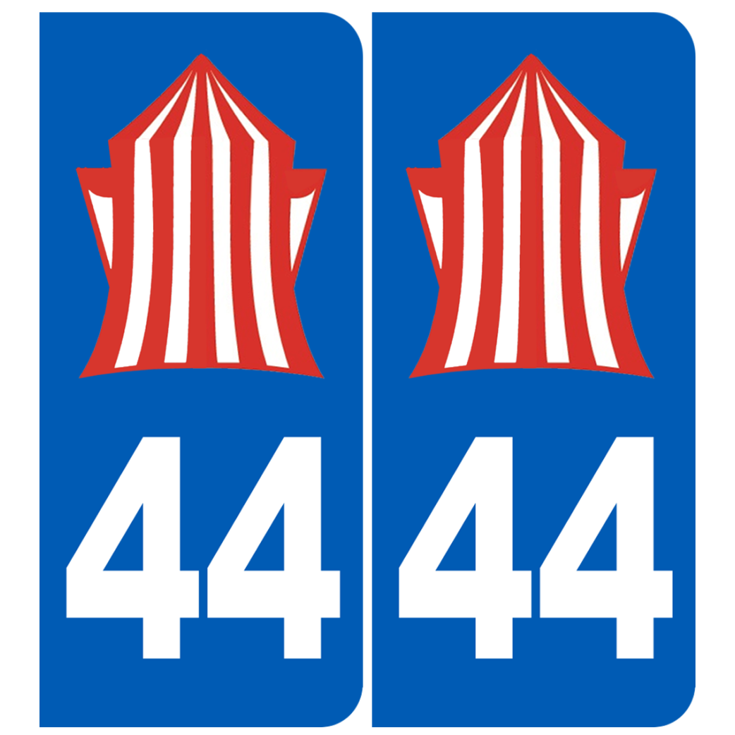 immatriculation 44 La Baule - Sticker/autocollant