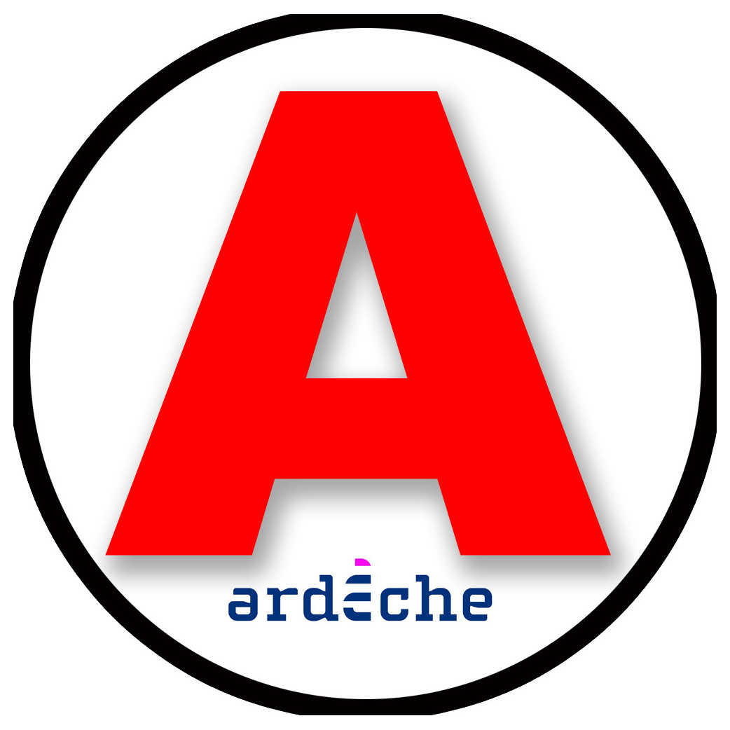 A 07 L'Ardèche - 15cm - Sticker/autocollant