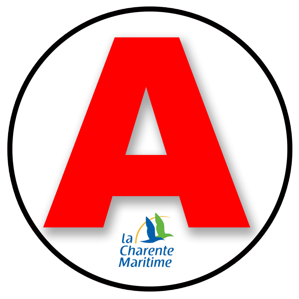 A 17 La Charente-maritime - 15cm - Sticker/autocollant