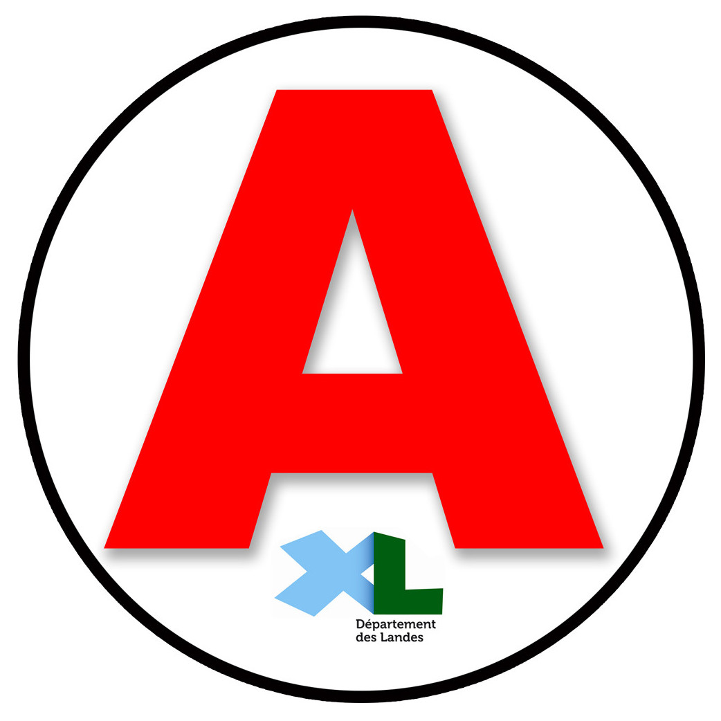 A 40 Les Landes - 15cm - Sticker/autocollant