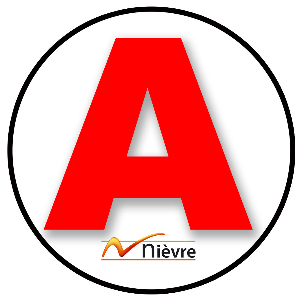 A 58 La Nièvre - 15cm - Sticker/autocollant
