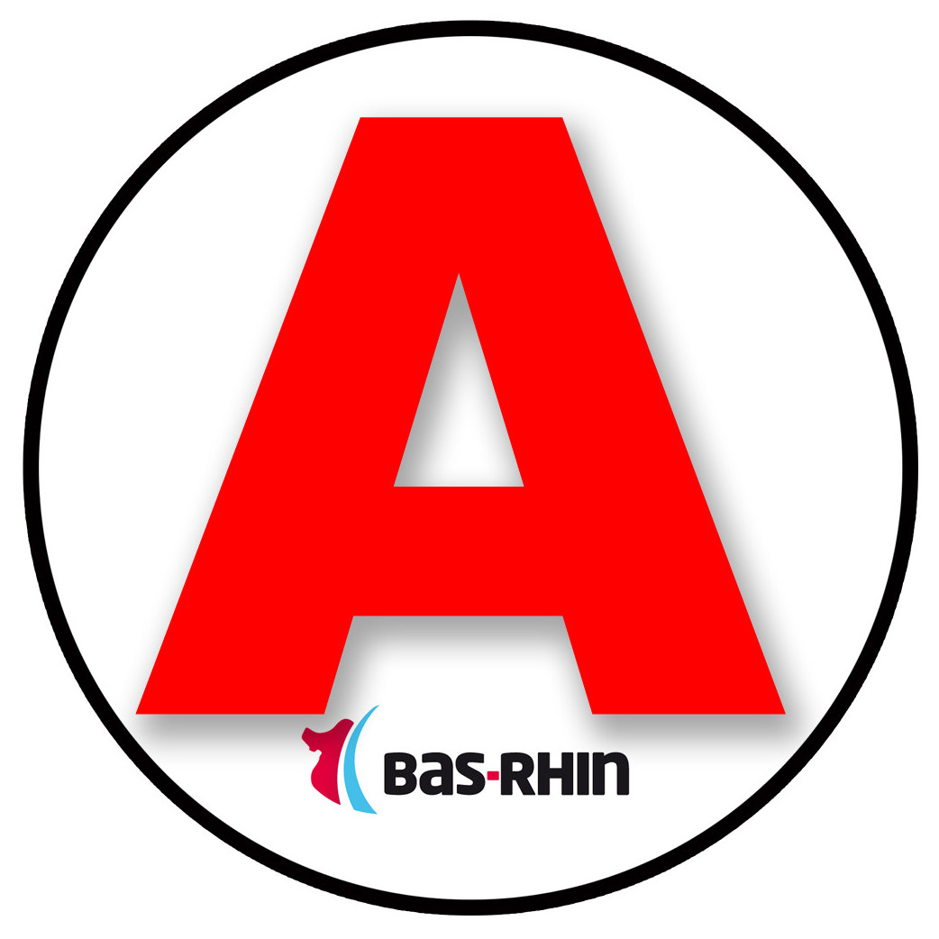 A 67 Le Bas-Rhin - 15cm - Sticker/autocollant