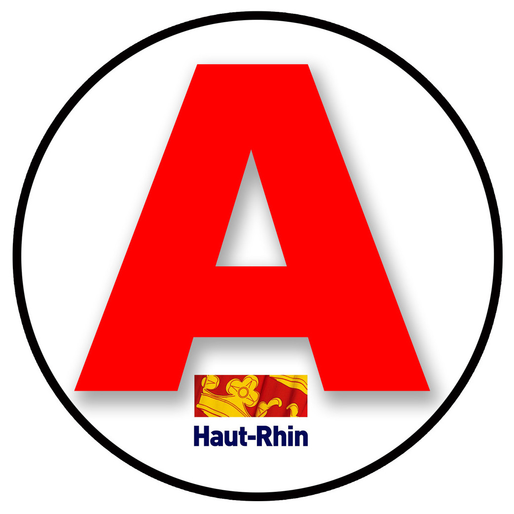 A 68 Le Haut-Rhin - 15cm - Sticker/autocollant