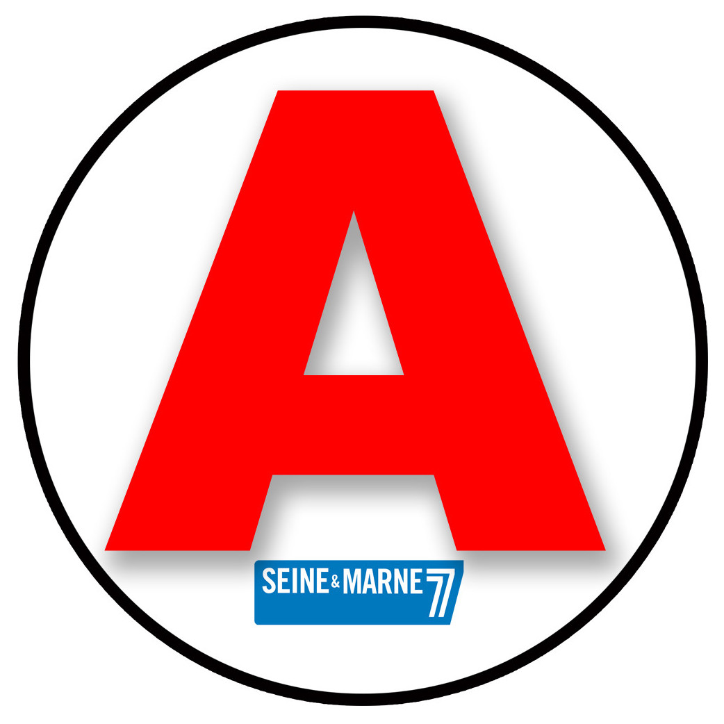 A 77 La Seine et Marne - 15cm - Sticker/autocollant