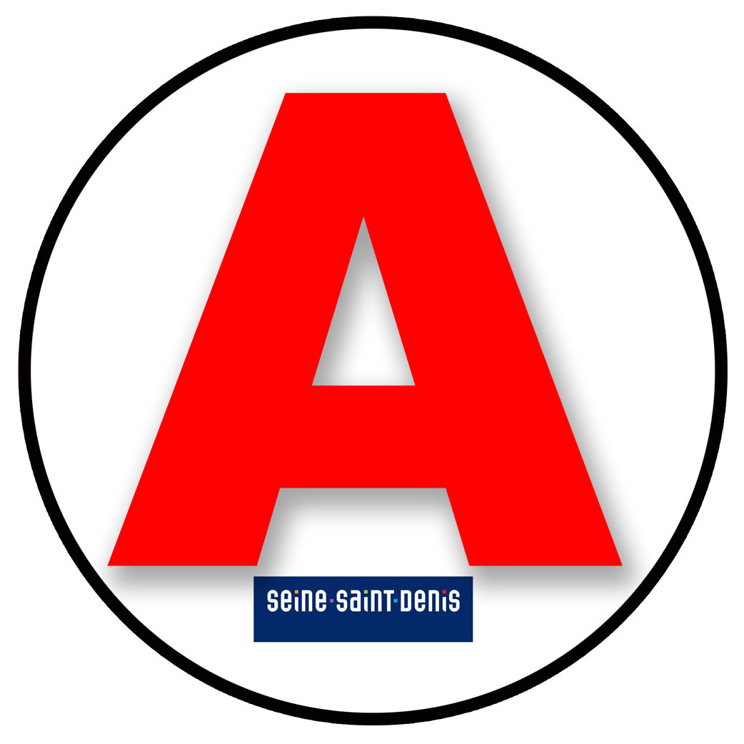 A 93 La Seine Saint Denis - 15cm - Sticker/autocollant