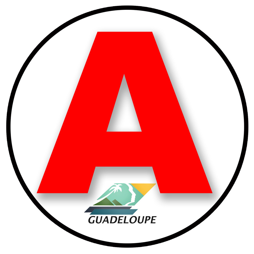 A 971 La Guadeloupe - 15cm - Sticker/autocollant