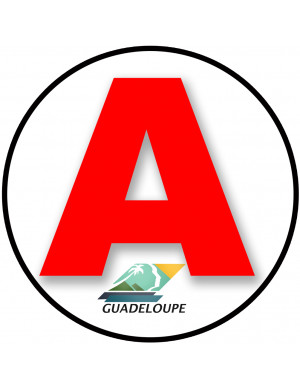 A 971 La Guadeloupe - 15cm - Sticker/autocollant
