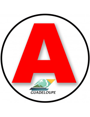 A 971 La Guadeloupe - 15cm - Sticker/autocollant