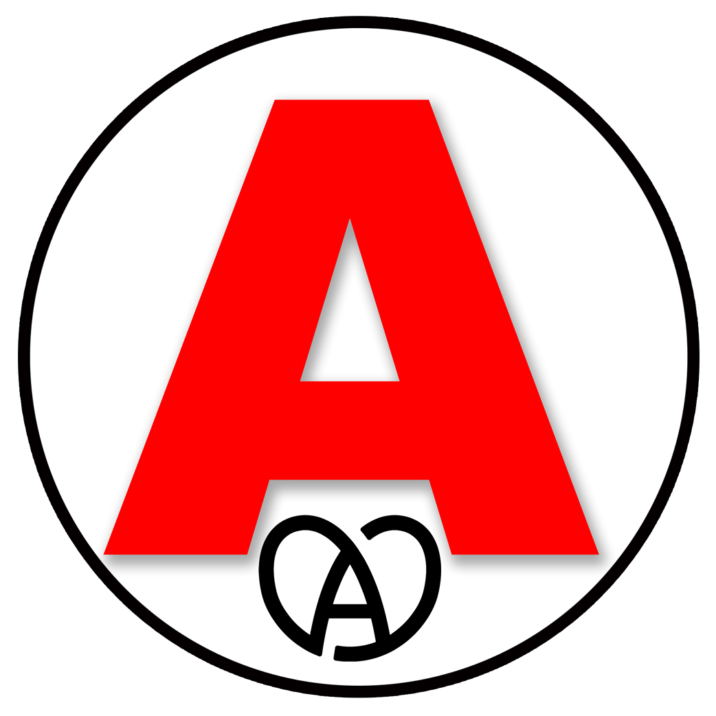 A Alsace logo noir - 15cm - Sticker/autocollant