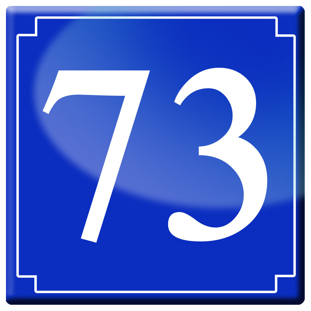 numéroderue73 - classique 10x10cm - Sticker/autocollant