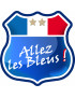 Allez les bleus ! - 15cm - Sticker/autocollant