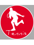 Tennis 2 - 20cm - Sticker/autocollant