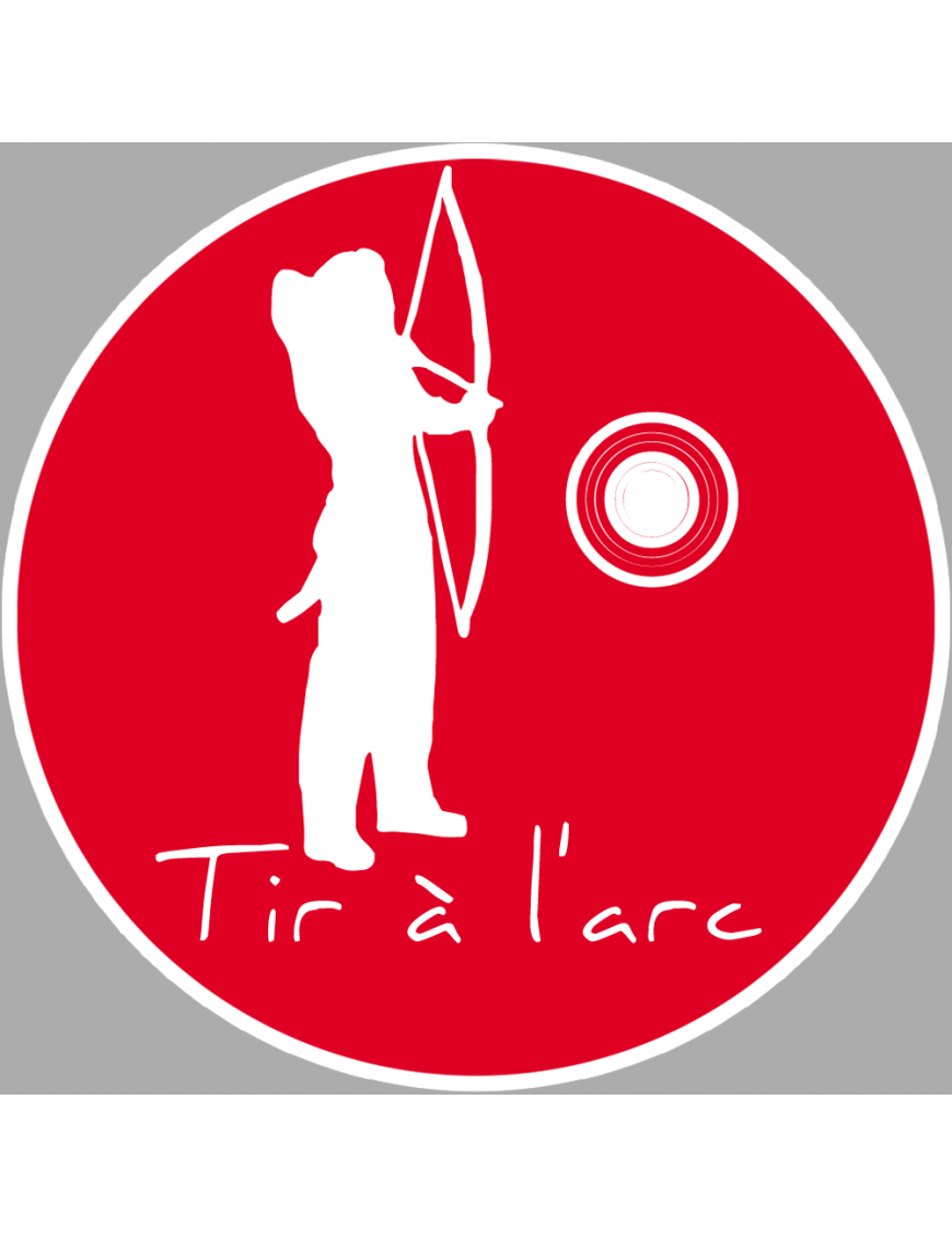 Tir à l'arc - 10cm - Sticker/autocollant