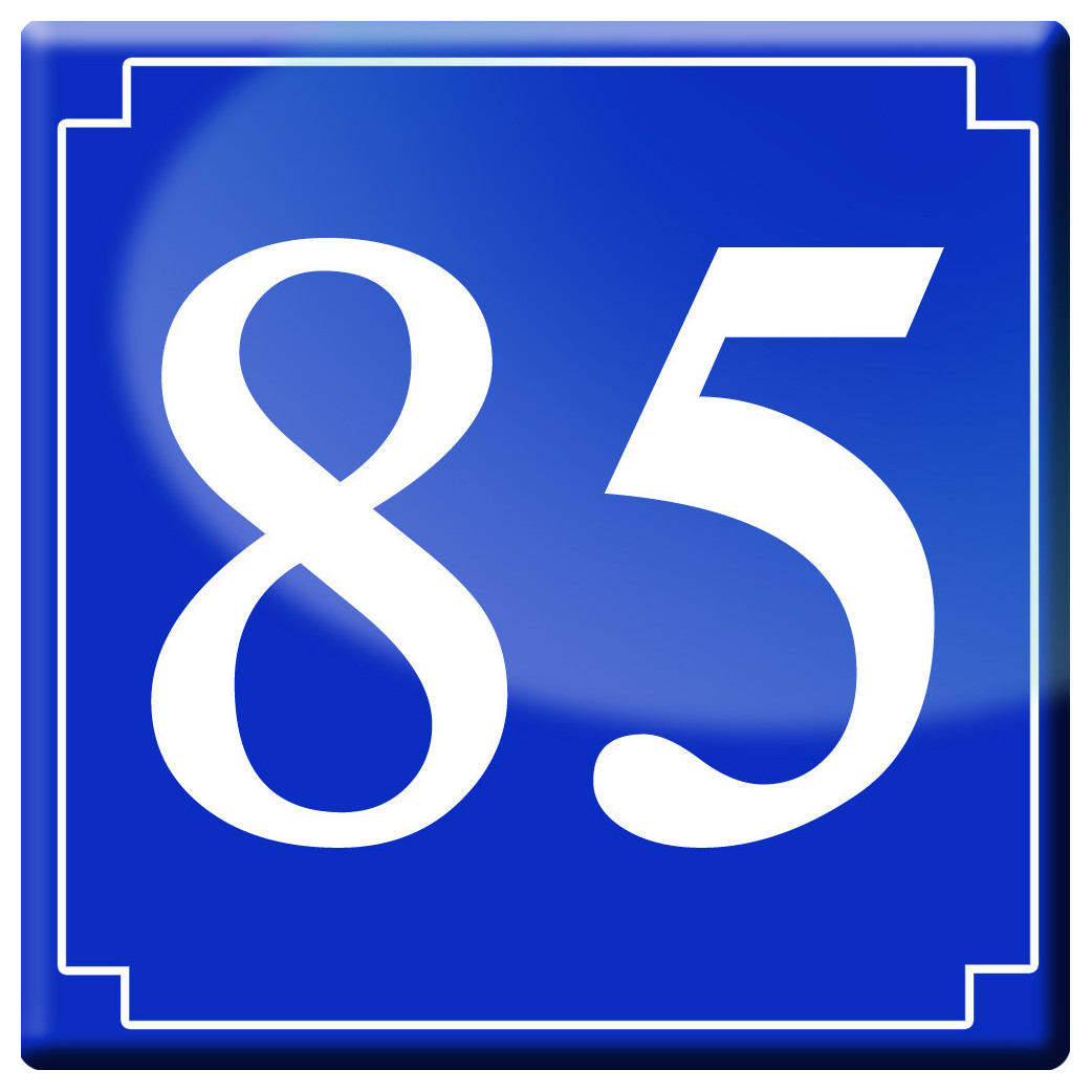 numéroderue85 - classique 10x10cm - Sticker/autocollant