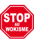 wokisme STOP (20x20cm) - Sticker/autocollant