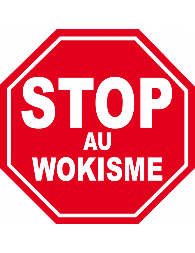 wokisme stop (5x5cm) - Sticker/autocollant